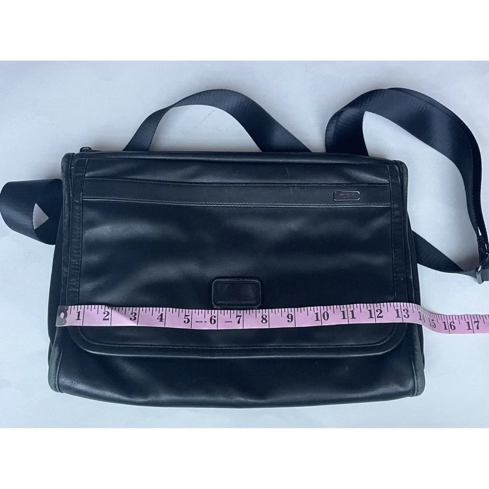 Vintage Tumi‎ Men's Leather Laptop Briefcase Black Business Travel Bag 92112DH